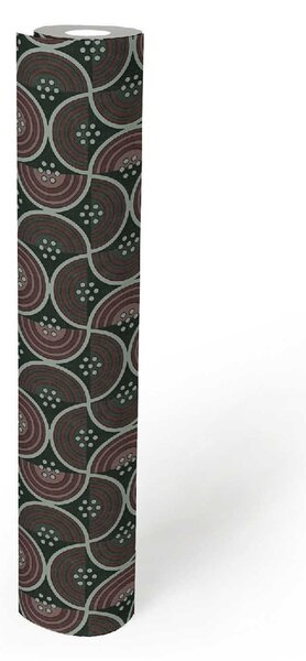 A.S. Création | Vliesová tapeta na stenu Art of Eden 39061-1 | 0,53 x 10,05 m | čierna, šedá, vínová