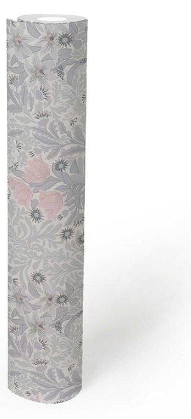 A.S. Création | Vliesová tapeta na stenu Art of Eden 39057-5 | 0,53 x 10,05 m | biela, šedá, ružová