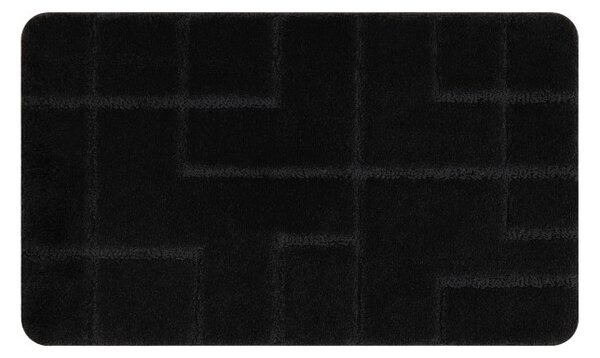 Kúpeľňový koberček SUPREME LINES línie, čierny