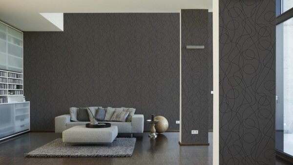 A.S. Création | Vliesová tapeta na stenu Life 3016-11 | 0,53 x 10,05 m | metalická, šedá