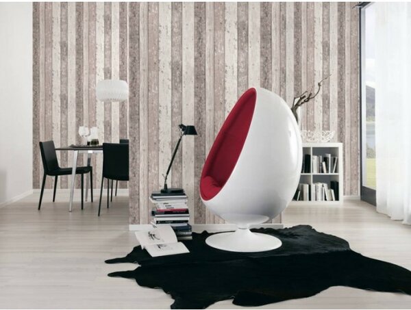 A.S. Création | Vliesová tapeta na stenu Best of Wood & Stone 8550-53 | 0,53 x 10,05 m | biela, béžová, hnedá