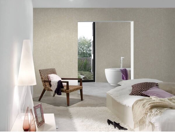 A.S. Création | Vliesová tapeta na stenu Absolutly Chic 36974-6 | 0,53 x 10,05 m | béžová, krémová, biela