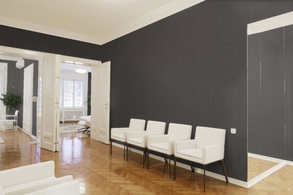 A.S. Création | Vliesová tapeta na stenu Versace 37052-4 | 0,70 x 10,05 m | šedá, čierna