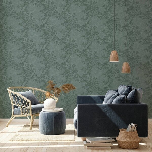 A.S. Création | Vliesová tapeta na stenu New Walls 37397-3 | 0,53 x 10,05 m | zelená