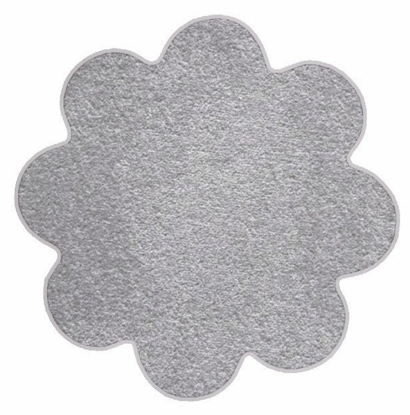 Vopi koberce Kusový koberec Eton sivý kvetina - 120x120 kvietok cm