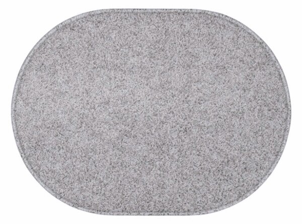 Vopi koberce Kusový koberec Eton šedý ovál - 50x80 cm