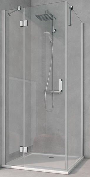 Kermi Osia sprchové dvere 90 cm výklopné strieborná lesklá/priehľadné sklo OSSTL09020VPK