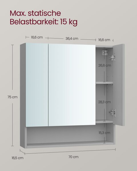 Zrkadlová skrinka BBK129G01