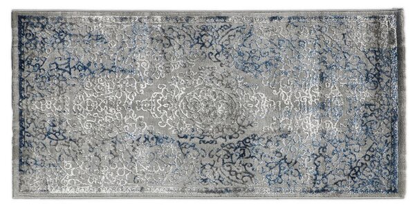 PLOCHO TKANÝ KOBEREC, 160/230 cm, modrá, sivá - Koberce