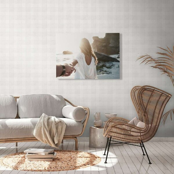 A.S. Création | Vliesová tapeta na stenu Natural Living 38664-4 | 0,53 x 10,05 m | biela, šedá