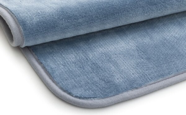 Kúpeľňový koberček Miami Viscose modrý