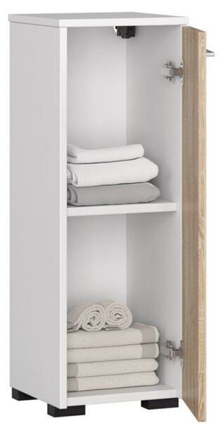 Kúpeľňová skrinka FIN S30 1D biela / sonoma