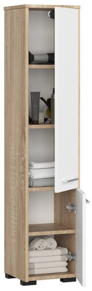 Kúpeľňová skrinka FIN 30 2D sonoma / biela