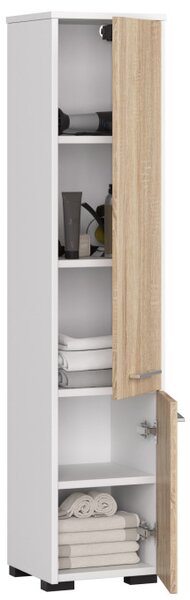Kúpeľňová skrinka FIN 30 2D biela / sonoma
