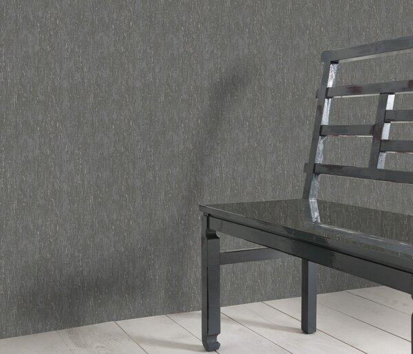 DIMEX | Vliesová tapeta na stenu WPE-901513 | 0,53 x 10,05 m | šedá, metalická