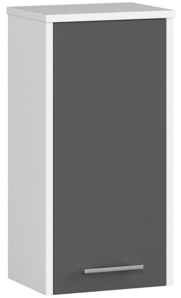 Kúpeľňová skrinka FIN W 30 cm 1D biela / sivá