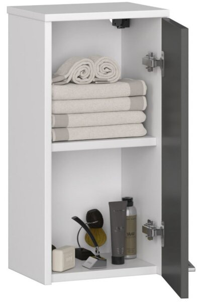 Kúpeľňová skrinka FIN W 30 cm 1D biela / sivá