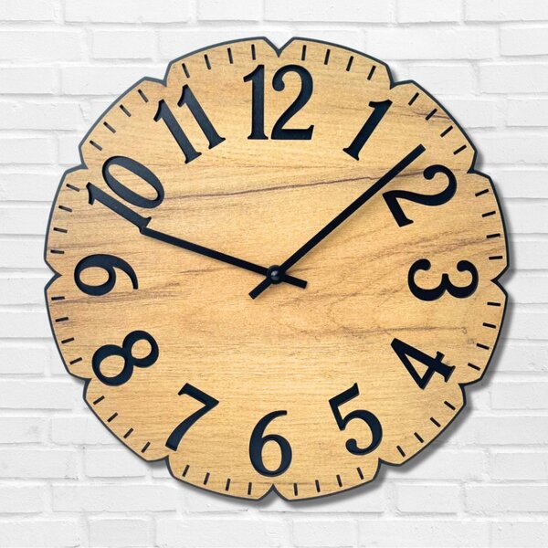 Karlsdesign.sk - Drevené nástenné hodiny - VICTORY - 30cm , Biela