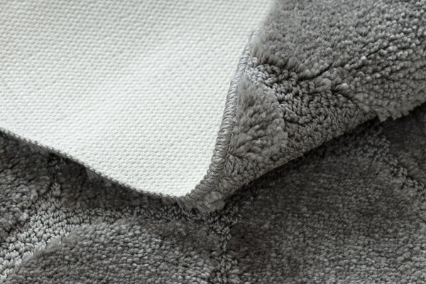 Kúpeľňový koberček SUPREME STONES kamienky, sivý kruh