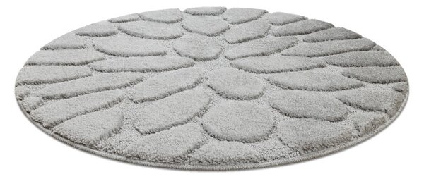 Kúpeľňový koberček SUPREME STONES kamienky, sivý kruh