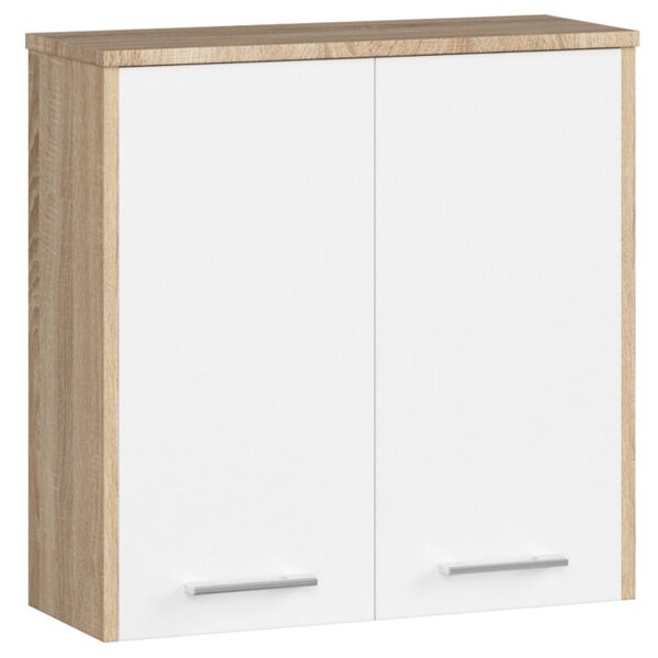 Kúpeľňová skrinka W 60 cm FIN 2D sonoma / biela