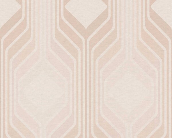 A.S. Création | Vliesová tapeta na stenu Retro Chic 39532-5 | 0,53 x 8,5 m | ružová