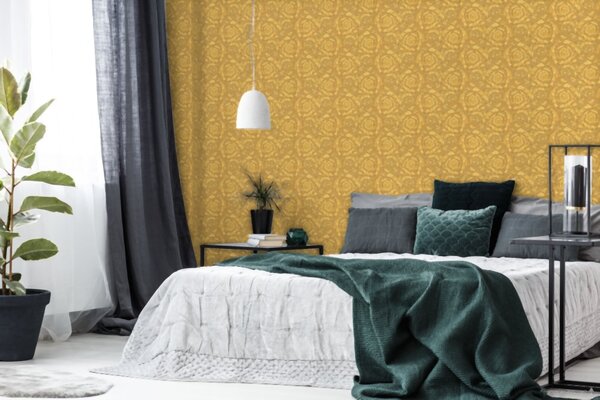 A.S. Création | Vliesová tapeta na stenu Versace 93583-3 | 0,70 x 10,05 m | zlatá