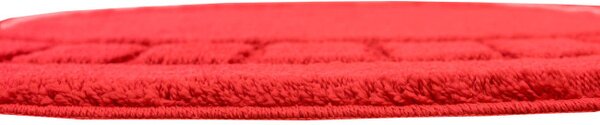 Kúpeľňový koberček Ocean Red červený ovál