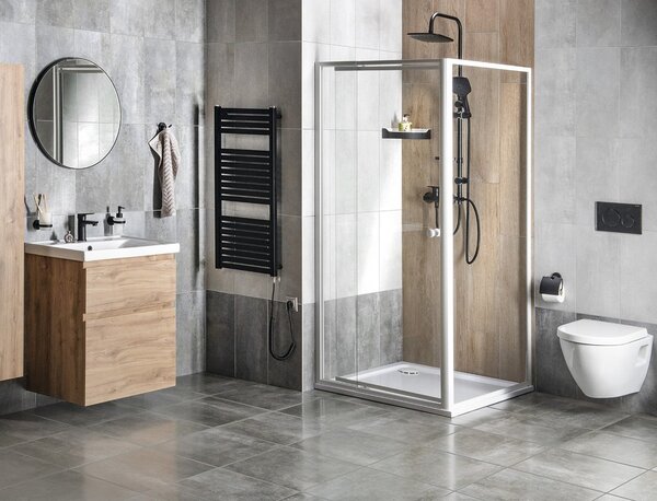 Aqualine Aqualine, AMICO sprchové dvere výklopné 1040-1220x1850mm, číre sklo, G100