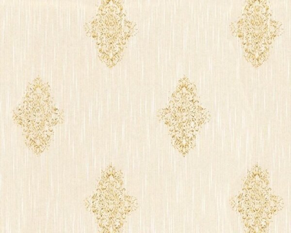 A.S. Création | Vliesová tapeta na stenu Luxury Wallpaper 31946-2 | 0,53 x 10,05 m | krémová, zlatá