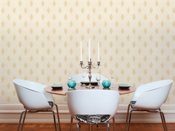 A.S. Création | Vliesová tapeta na stenu Luxury Wallpaper 31946-2 | 0,53 x 10,05 m | krémová, zlatá