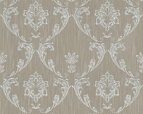 A.S. Création | Vliesová tapeta na stenu Metallic Silk 30658-3 | 0,53 x 10,05 m | edá, strieborná