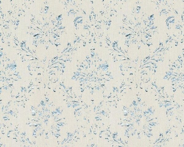 A.S. Création | Vliesová tapeta na stenu Metallic Silk 30662-2 | 0,53 x 10,05 m | šedá, strieborná