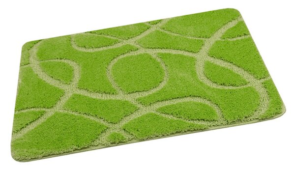 Kúpeľňový koberček Kobe Light Green svetlozelený, línie