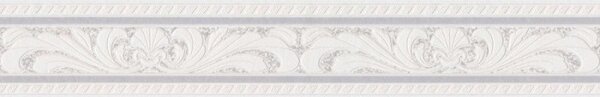 A.S. Création | Vinylová bordúra na stenu Only Borders 6816-14 | 10 cm x 5 m | biela, šedá, krémová