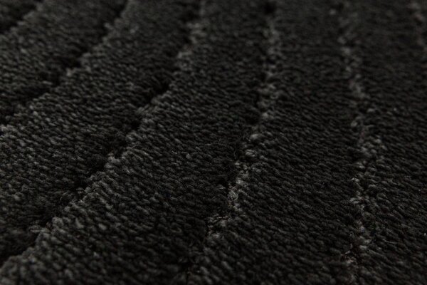 Kúpeľňový koberček Sara Black čierny, vlny