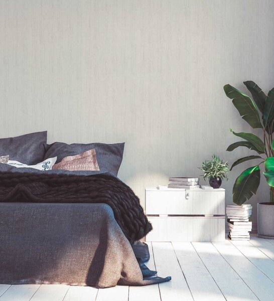 A.S. Création | Vliesová tapeta na stenu Hygge 2 38614-3 | 0,53 x 10,05 m | biela, šedá