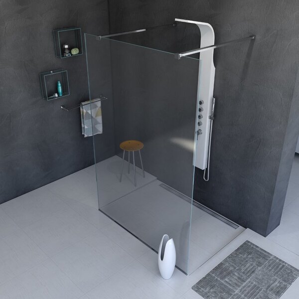 Polysan Polysan, MODULAR SHOWER zástena s pojazdy 1000 mm, čierna, MS5-100B