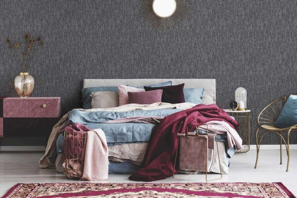 A.S. Création | Vliesová tapeta na stenu Villa 37560-7 | 0,53 x 10,05 m | čierna, šedá