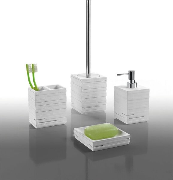 Gedy Gedy, QUADROTTO WC kefa na postavenie, biela, QU3302