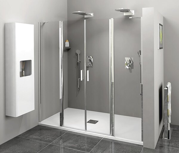 Polysan Polysan, ZOOM štvorcová sprchová zástena 900x900mm, rohový vstup, ZL4915L-02