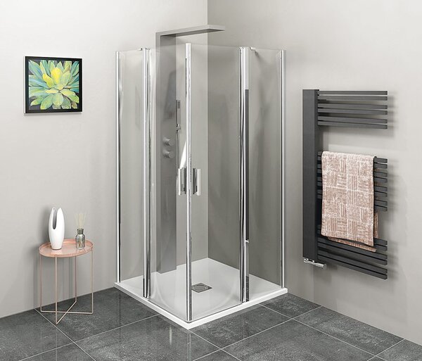 Polysan Polysan, ZOOM štvorcová sprchová zástena 900x900mm, rohový vstup, ZL4915L-02