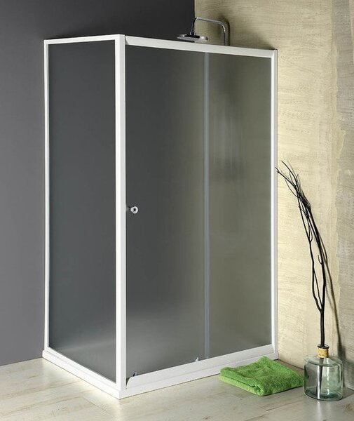 Aqualine Aqualine, AMADEO posuvné sprchové dvere 1100 mm, sklo BRICK, BTS110