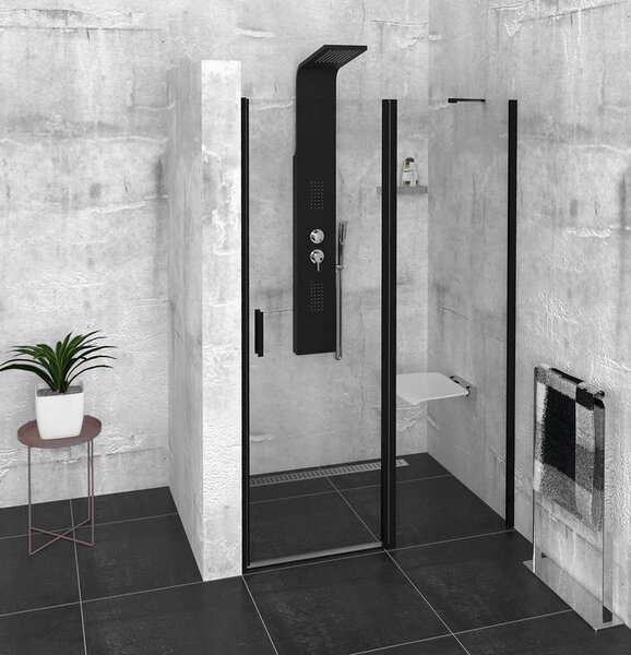 Polysan Polysan, ZOOM LINE BLACK sprchové dvere 900mm, číre sklo, ZL1290B