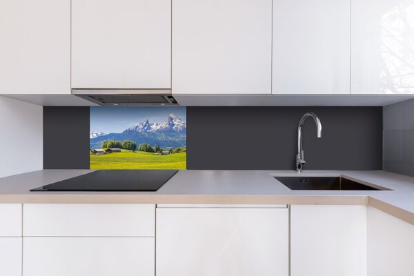 DIMEX | Dibond doska za kuchynskú linku | DBW-06040-135 Alpský pohľad | 60 x 40 cm