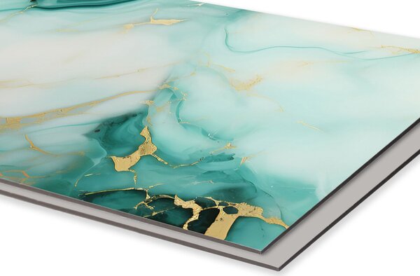 DIMEX | Dibond doska za kuchynskú linku | DBW-18060-208 Smaragdový mramor | 180 x 60 cm