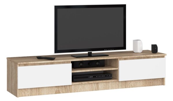 Stolík pod TV RTV K 160 CLP sonoma / biely