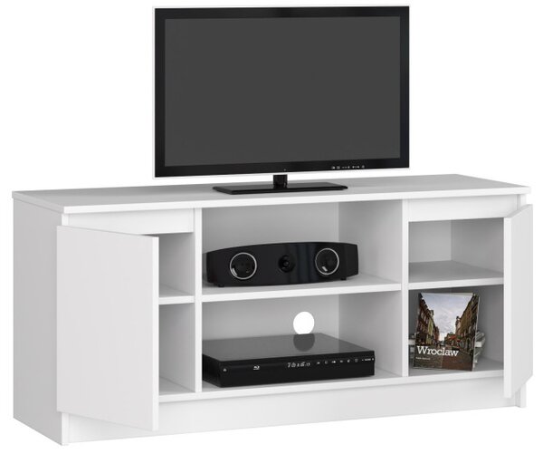 Stolík pod TV RTV 120 2D 1P biely