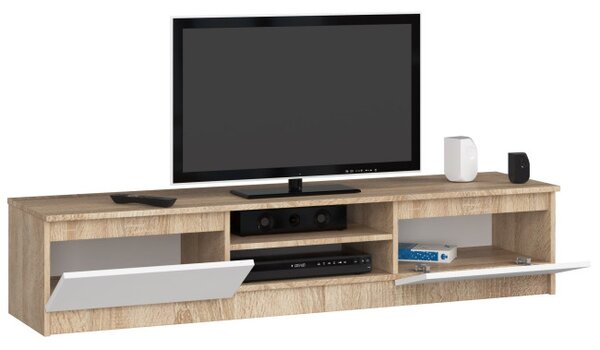 Stolík pod TV RTV K 160 CLP sonoma / biely