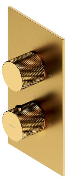 OMNIRES - Termostatická sprchovo-vaňová batéria Contour - podomietková - zlatá